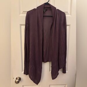🎆Simply Vera Vera Wang Plum Drape Cardigan
